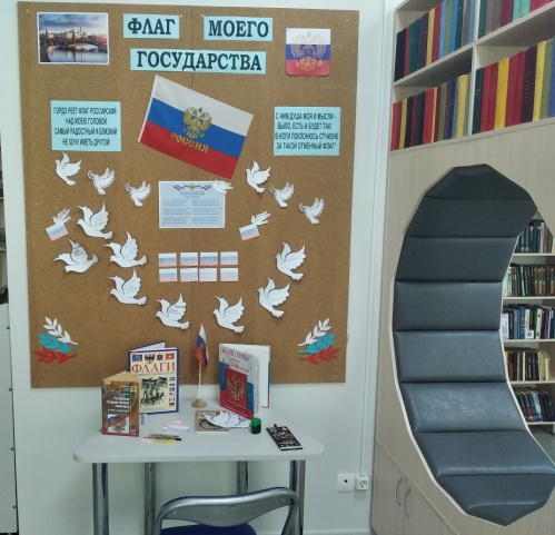 В Камышинской модельной библиотеке стартовала акция «России гордый триколор»