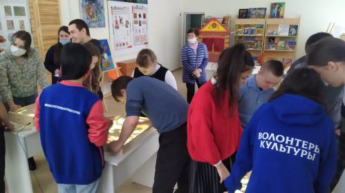Волонтёры культуры провели мастер-класс в школе-интернате