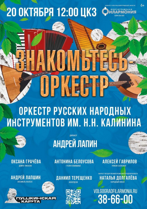 В Волгоградской филармонии познакомят с народными инструментами