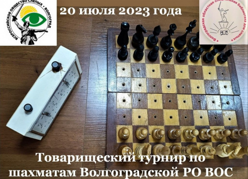 В Волгограде состоялся шахматный турнир для лиц с нарушением зрения