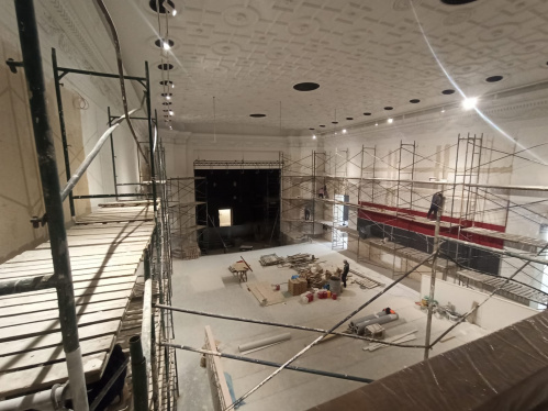 Ремонт в бывшем кинотеатре «Победа»: ведутся внутренние работы