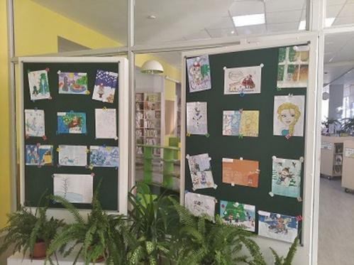 В модельной библиотеке Камышине подвели итоги новогоднего конкурса детских рисунков