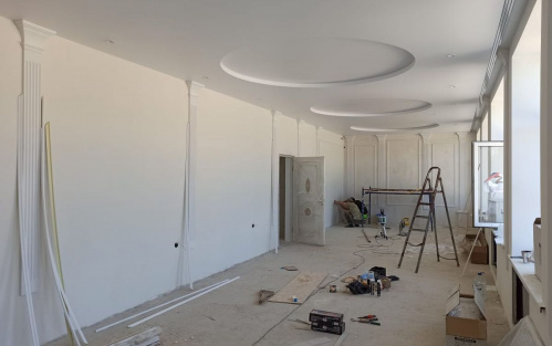 В Чернышковском ДК выполнены внутренние строительно-монтажные работы