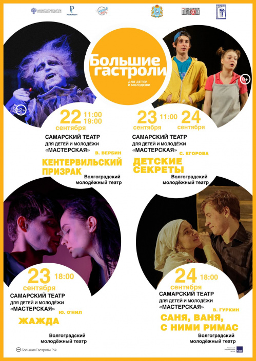 На «Большие гастроли» в Волгоград приедет самарский театр «Мастерская»