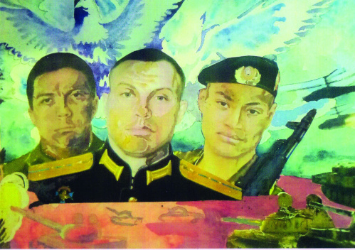 Волгоградские художники создали портретные эскизы героев СВО