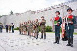Делегация из Московской области провела патриотическую акцию на Мамаевом кургане Делегация из Московской области провела патриотическую акцию на Мамаевом кургане